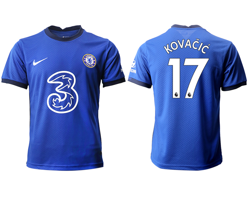 Men 2020-2021 club Chelsea home aaa version #17 blue Soccer Jerseys
